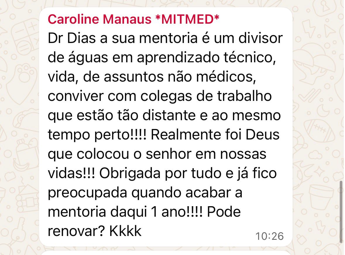 Depoimento Caroline Manaus sobre a mentoria