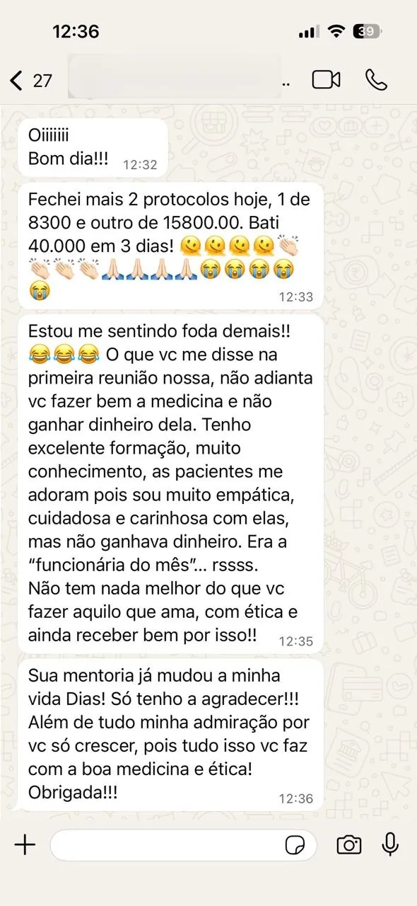 Dra Ana Carolina: 40 mil em 3 dias após a mentoria