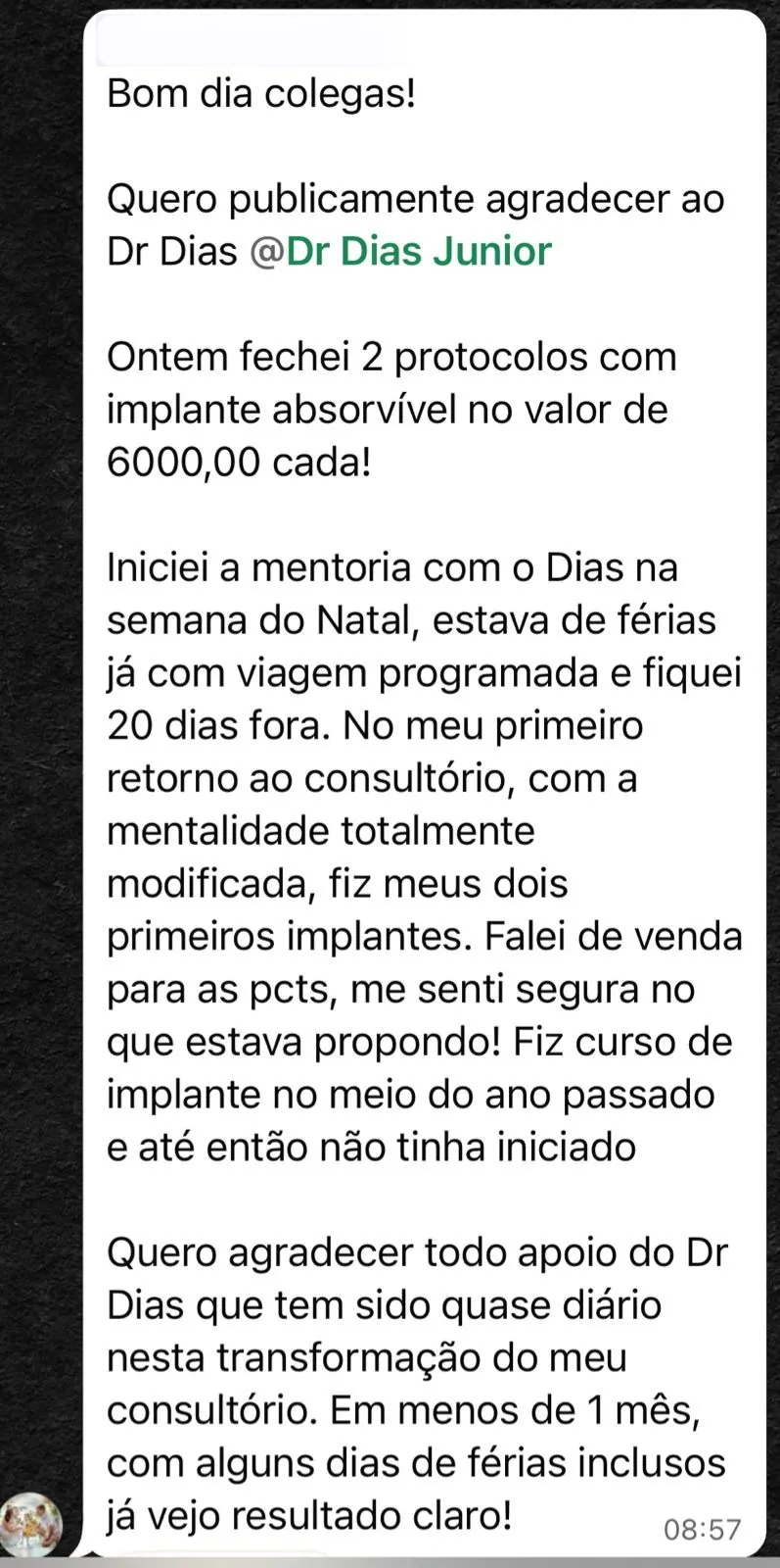 Dra Ana Carolina: dois protocolos com implante absorvível em um mês